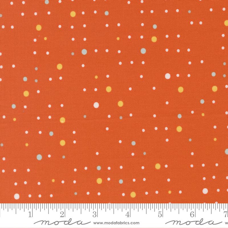 Moda Balisong Dapple Dots Papaya Fabric