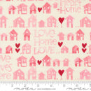 Moda Darling Peony Little House Of Love Cream Fabric