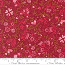 Moda Darling Peony Scattered Lovelies Cranberry Fabric
