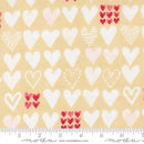 Moda Darling Peony Hearts Champagne Fabric