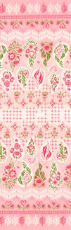 Moda Darling Peony Ombre Paisley Border Cotton Candy Fabric