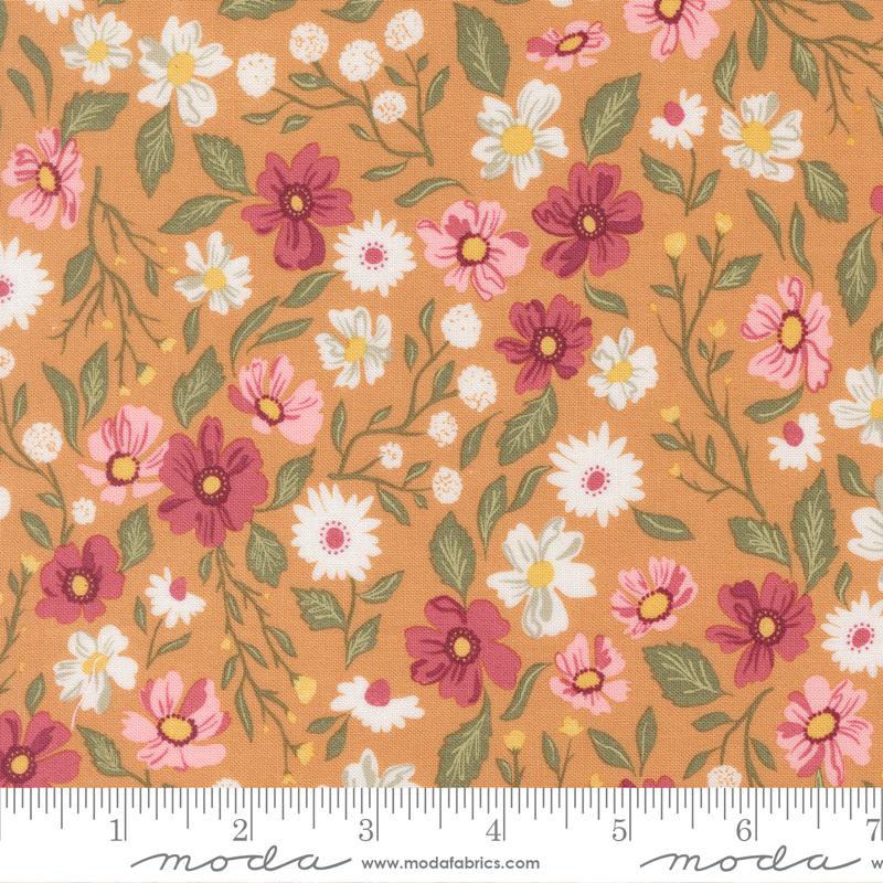 Moda Wild Honey Wild Flower Dance Honey Fabric
