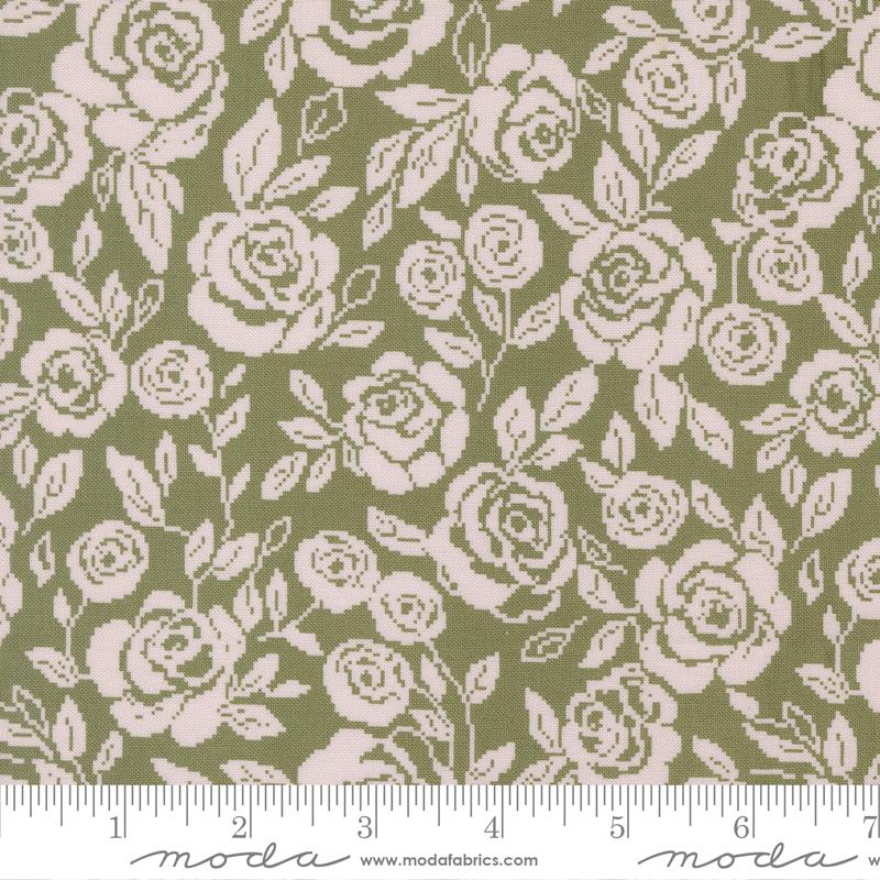 Moda Wild Honey Rose Tapestry Fern Fabric