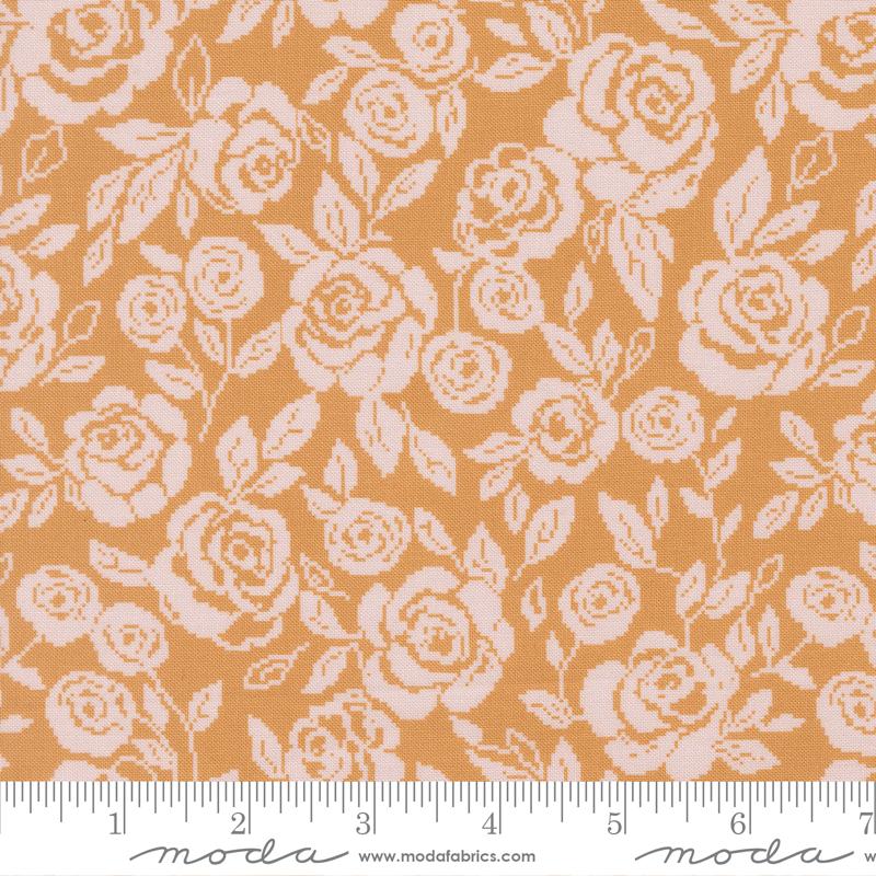 Moda Wild Honey Rose Tapestry Honey Fabric