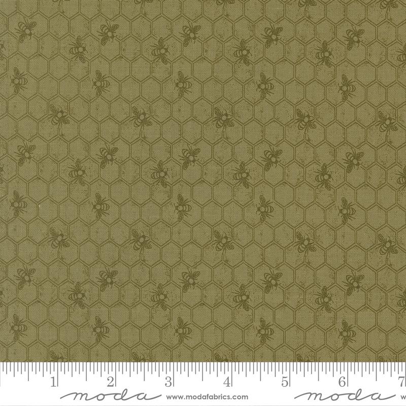 Moda Wild Honey Honeycomb Fern Fabric