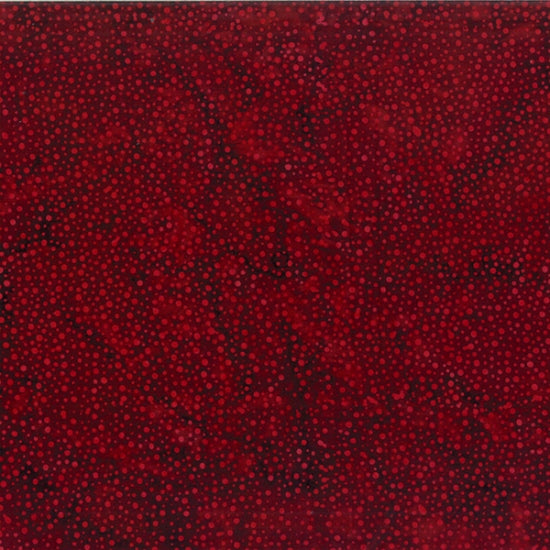 Hoffman Fabrics Bali Dots 568 Red Velvet Batik Fabric