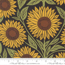 Moda Garden Series Sunflower Midnight Fabric