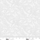 Studio E Best Of Cream And Sugar Sophisticated Paisley White On White Fabric