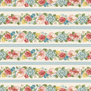 Wilmington Prints Blushing Meadow Repeating Stripe Multi Fabric