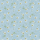 Wilmington Prints Blushing Meadow Medium Floral Blue Fabric