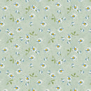 Wilmington Prints Blushing Meadow Medium Floral Green Fabric