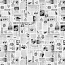 Studio E Meow Mix Cat Ads Off White Fabric
