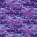 Studio E Meow Mix Thick Paint Purple Fabric