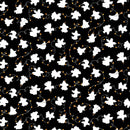 Studio E I Made A Boo Boo Ghosts And Lights Black Fabric