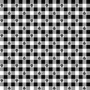 Studio E I Made A Boo Boo Skull Gingham Black Fabric