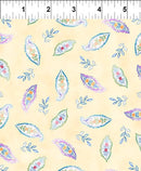 In The Beginning Fabrics Daydreams Medium Leaf Yelllow Fabric