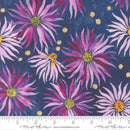Moda Soulstice Wall Flower Navy Fabric