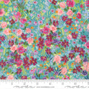 Moda Soulstice Garden Glitter Turquoise Fabric
