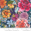 Moda Soulstice Midsummer Bloom Navy Canvas Fabric