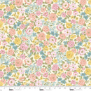 Studio E Layla Multi Floral Warm White Fabric
