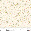 Studio E Layla Mini Wild Flowers Warm White Fabric