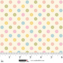 Studio E Layla Polka Dot Warm White Fabric
