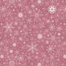 Studio E Just A Dusting Snow Crystals Rouge Fabric