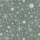 Studio E Just A Dusting Snow Crystals Hunter Fabric