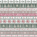 Studio E Just A Dusting Ribbon Stripe Christmas Fabric