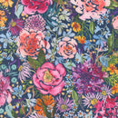 Moda Soulstice Large Floral Navy Wide Back Fabric