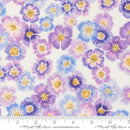 Moda Delphinium Auricula Florals Snowdrop  Fabric