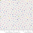 Moda Delphinium Light Hearts Snowdrop Fabric