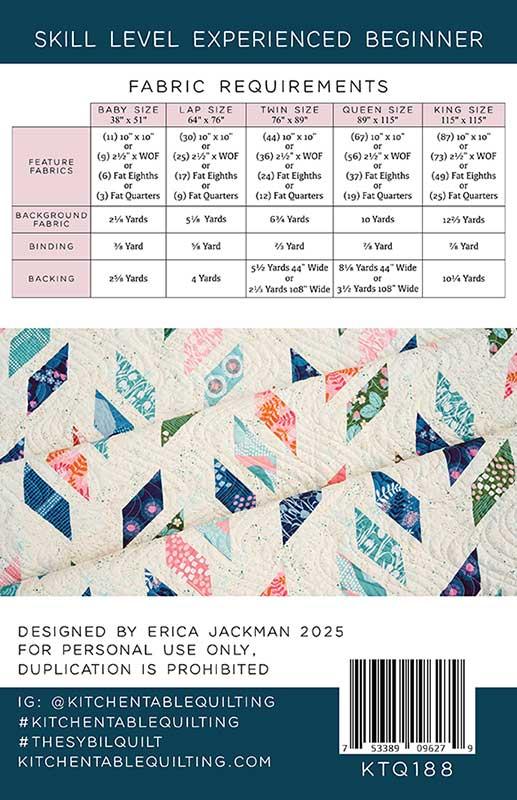 Kitchen Table Quilting The Sybil Quilt Pattern