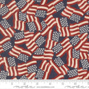 Moda America 250 Waving Flags Loyalty Blue FabricModa America 250 Waving Flags Loyalty Blue Fabric