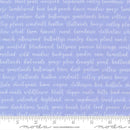 Moda Pastel Prairie Text Sky Fabric