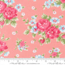 Moda A Cat Named Stitch Cabbage Rose Blush Fabric