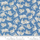 Moda A Cat Named Stitch Georgie Blue Fabric