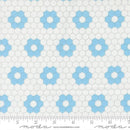 Moda A Cat Named Stitch Hexagons Cream Sky Fabric