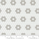 Moda A Cat Named Stitch Hexagons Cream Grey Fabric