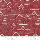 Moda Gingerbread Lane Landscape Cranberry Fabric