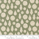 Moda Gingerbread Lane Crystal Ornaments Mistletoe Fabric