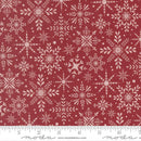 Moda Gingerbread Lane Blizzard Cranberry Fabric