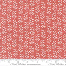 Moda Gingerbread Lane Holly Stripes Rosy Fabric