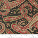 Moda Candlelight Christmas Plaza Paisley Ebony Fabric