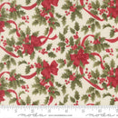 Moda Candlelight Christmas Bows Cream Fabric