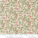 Moda Candlelight Christmas Scroll Vines Cream Fabric