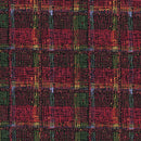 Benartex Benetextures Crosshatch Burgundy Green Fabric