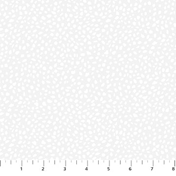 Figo Fabrics Dovetail Spotty White On White Fabric
