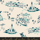 Ruby Star Society Fireglow Mountain Town Frost Fabric