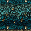 Ruby Star Society Fireglow Scales Metallic Galaxy Fabric